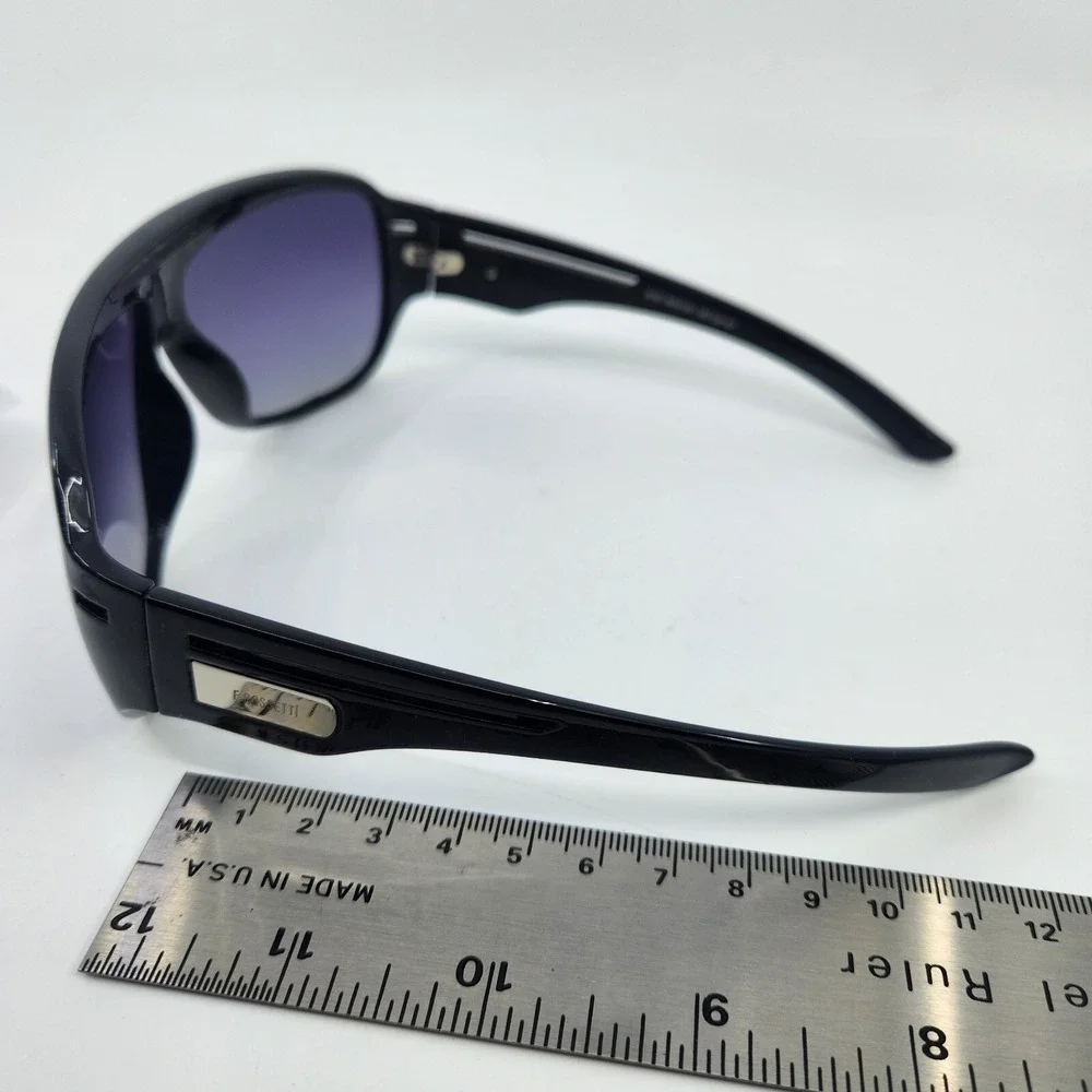 Fratelli Rossetti 4327 Sunglasses Black‎ Acetate Italy Vintage 90s Gradient Lens